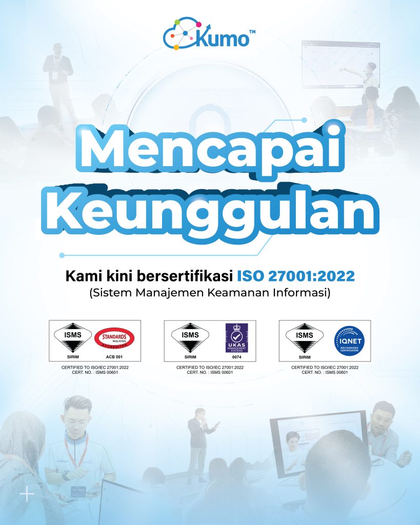 Software klinik gigi kumoDent™ bersertifikasi ISO/IEC 27001:2022 (Sistem Manajemen Keamanan Informasi)